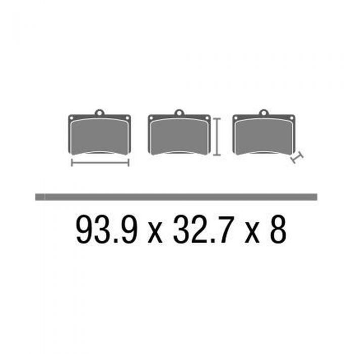 Set Pastiglie Brembo Organica 07gr79cc