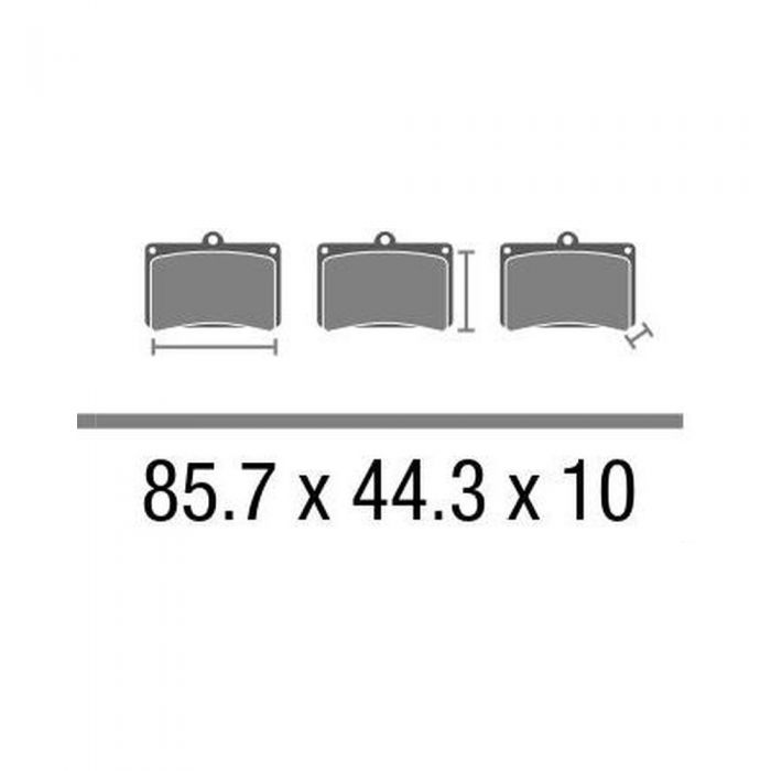 Set Pasticche Brembo 07hd14sp Sint. Road Post.