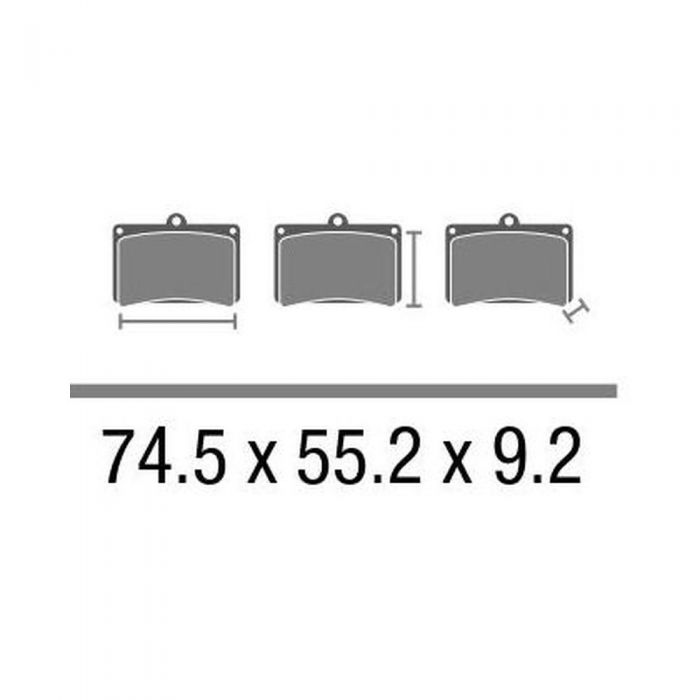 Set Pasticche Brembo 07hd20sa Sint. Road Ant. Nd