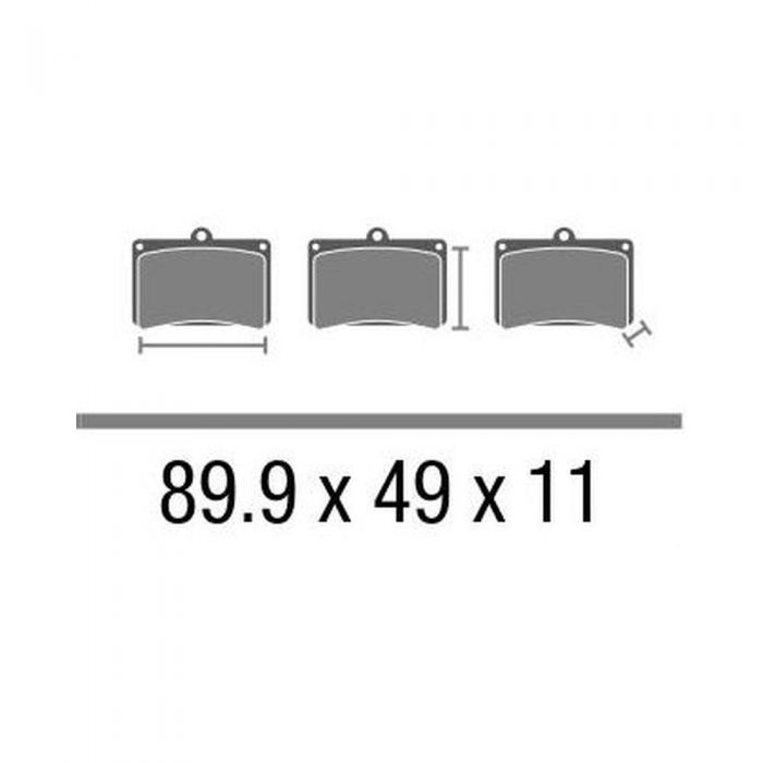 Set Pasticche Brembo 07ho10sa Sint. Road Ant. Nd