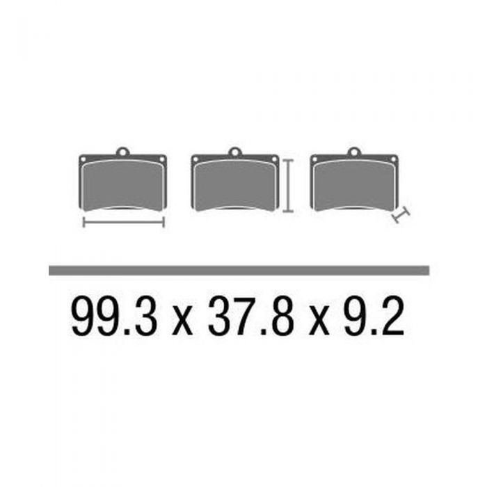 Set Pasticche Brembo 07ho13cc Carbon Ceramico Road