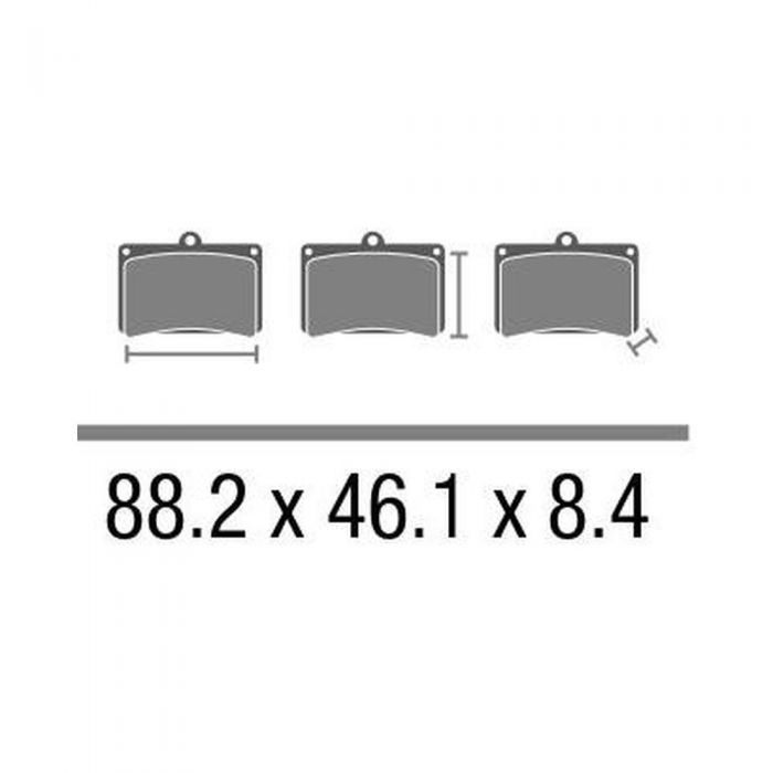 Set Pasticche Brembo 07ho23sa Sint. Road Ant. Nd