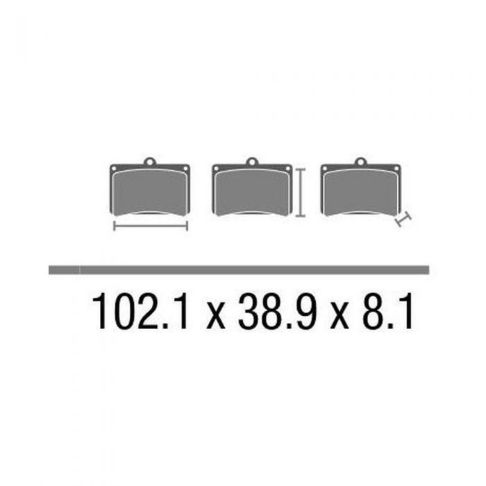 Set Pasticche Brembo 07ho3005 Cc Carbon Ceramica