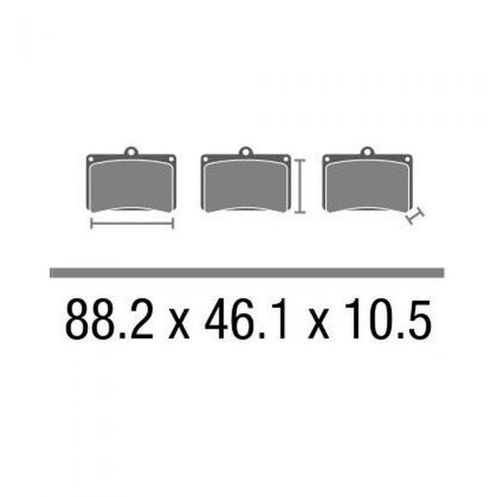 Set Pasticche Brembo 07ho35sa Sint. Road Ant. Nd