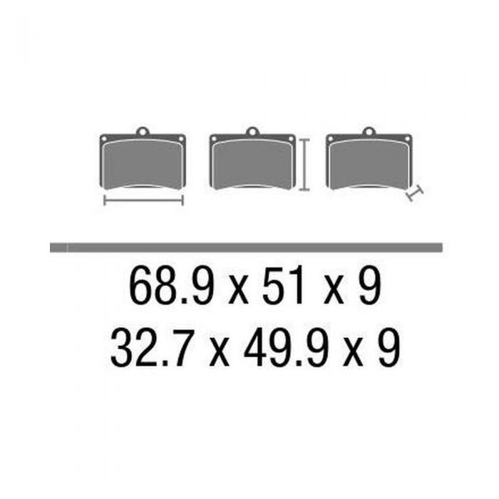 Set Pasticche Brembo 07ho37sa Sint. Road Ant. Nd