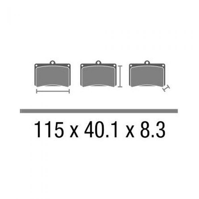 Set Pasticche Brembo 07ho42sa Sint. Road Ant.