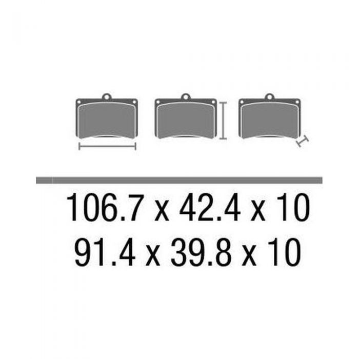 Set Pasticche Brembo 07ho4905 Cc Carbon Ceramica Nd