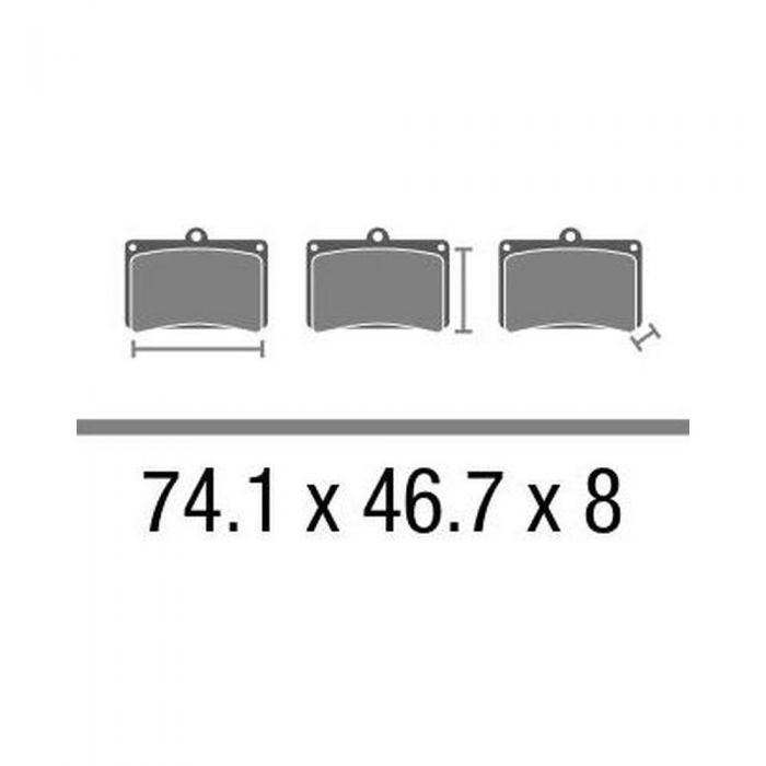 Set Pasticche Brembo 07ho50sa Sint. Road Ant.