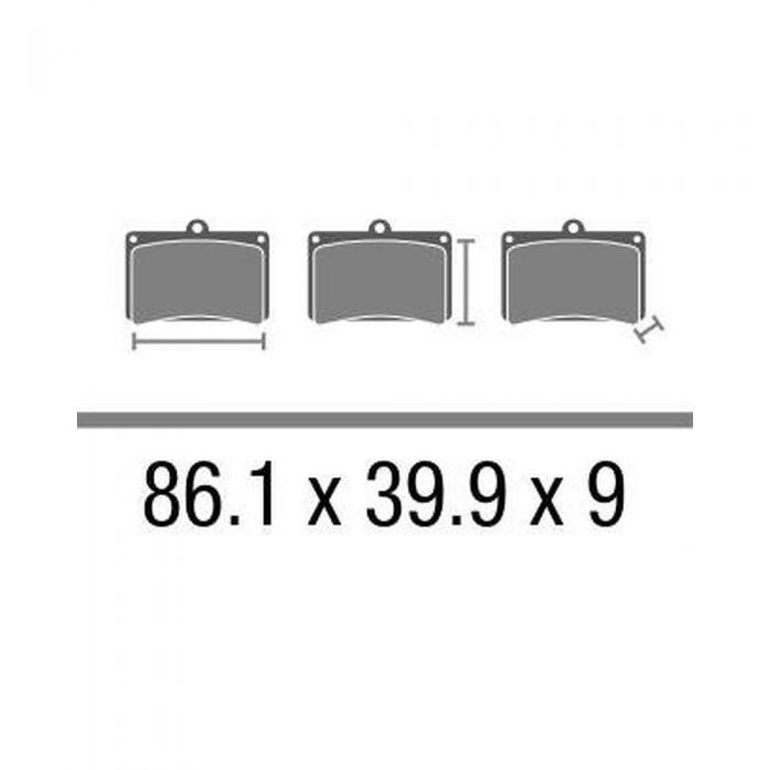 Set Pasticche Brembo 07ho53sp Sint. Road Ant.