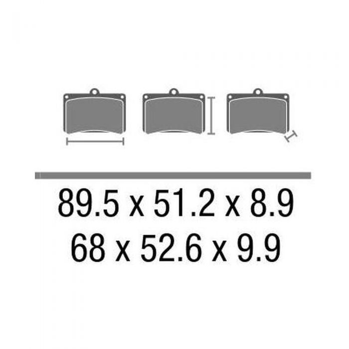 Set Pasticche Brembo 07ka16sp Sint. Road Post. Nd
