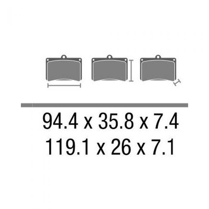 Set Pasticche Brembo 07ka24sd Sint. Off-road Nd