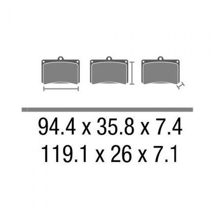 Set Pasticche Brembo 07ka25sd Sint. Off-road Nd