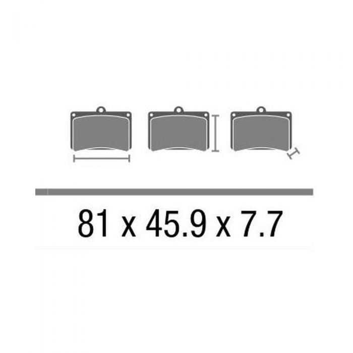 Set Pasticche Brembo 07ka26sa Sint. Road Ant. Nd