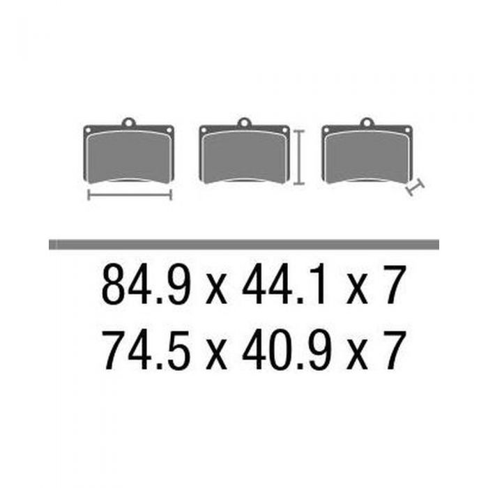 Set Pastiglie Brembo Organica 07ka30cc