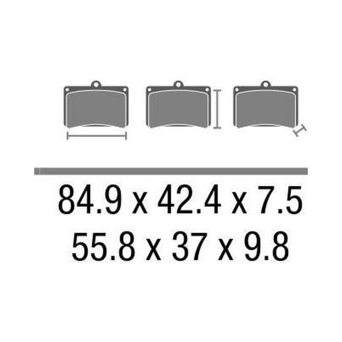 Set Pasticche Brembo 07ks0432 Cc Carbon Ceramica