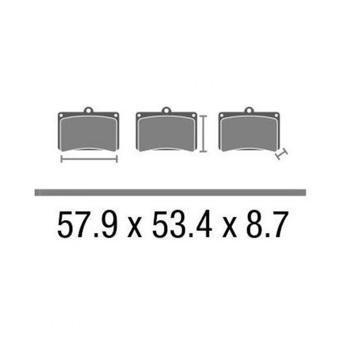 Set Pasticche Brembo 07su06sa Sint. Road Ant. Nd