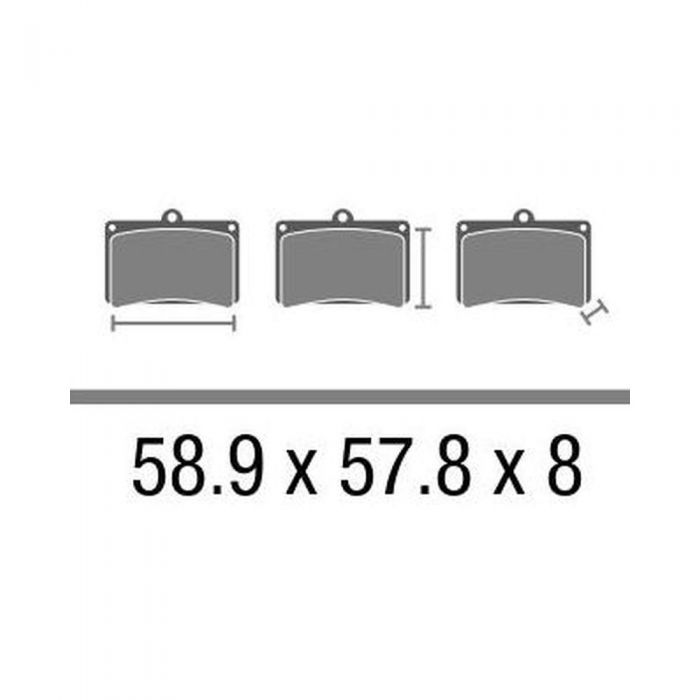 Set Pasticche Brembo 07su13sa Sint. Road Ant. Nd