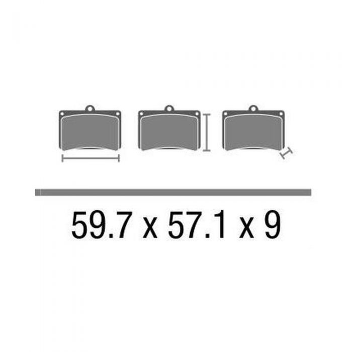 Set Pasticche Brembo 07su25sp Sint. Road Post.