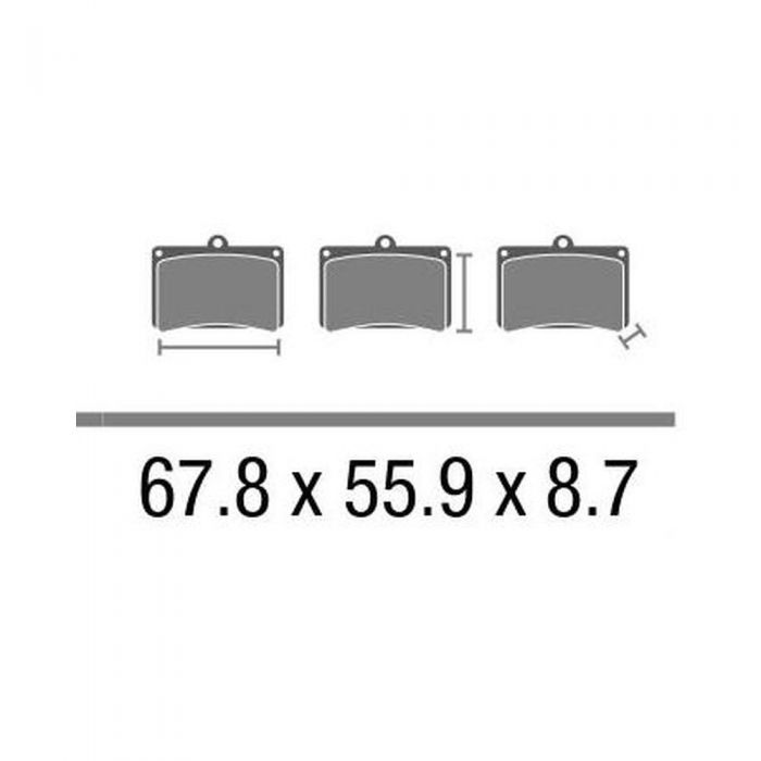Set Pasticche Brembo 07ya12sp Sint. Road Post. Nd