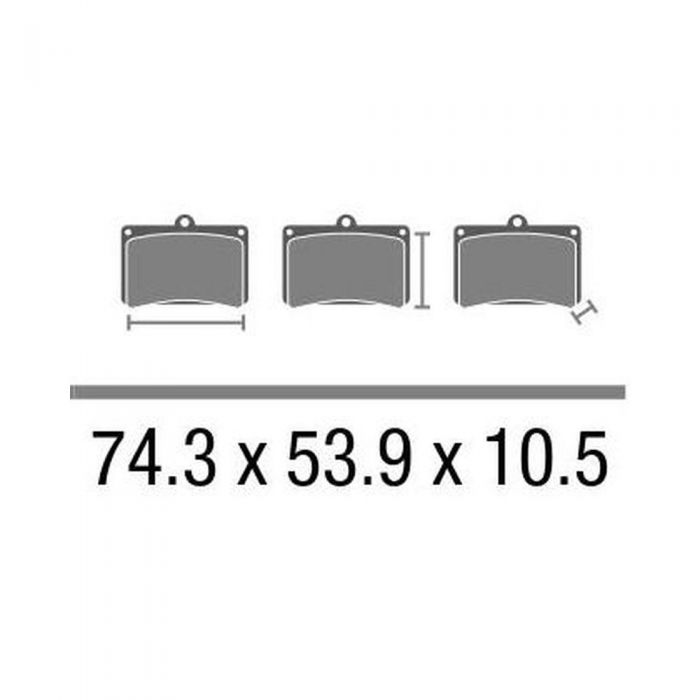 Set Pasticche Brembo 07ya17sp Sint. Road Post. Nd