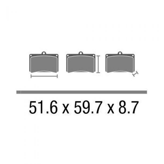Set Pasticche Brembo 07ya38sp Sint. Road Post. Nd