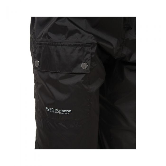 Tuta Antipioggia Nano Plus Nero Giallo Fluo