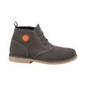Scarpa Alta In Pelle Bovina Scamosciata Mod Kent 261 Grigio