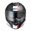 Full face helmet Ixs 215 2.1 with sunshade black white red
