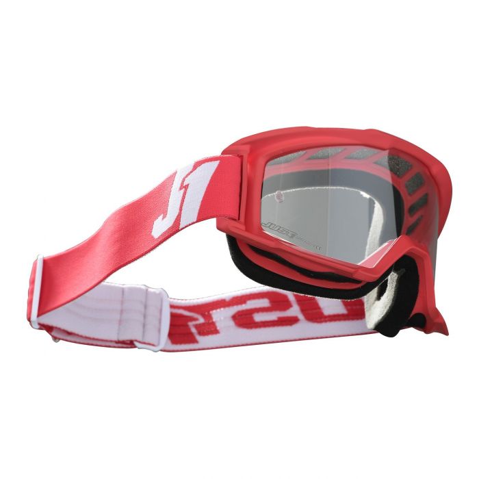 Maschera Cross Just1 Goggle Vitro Red White