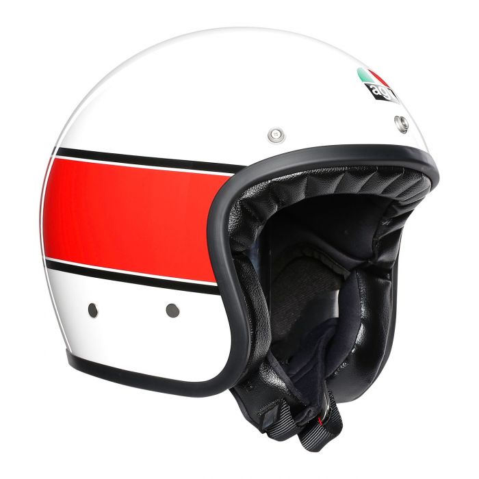 Casco Jet Agv X70 E2205 Multi Mino 73 White/red