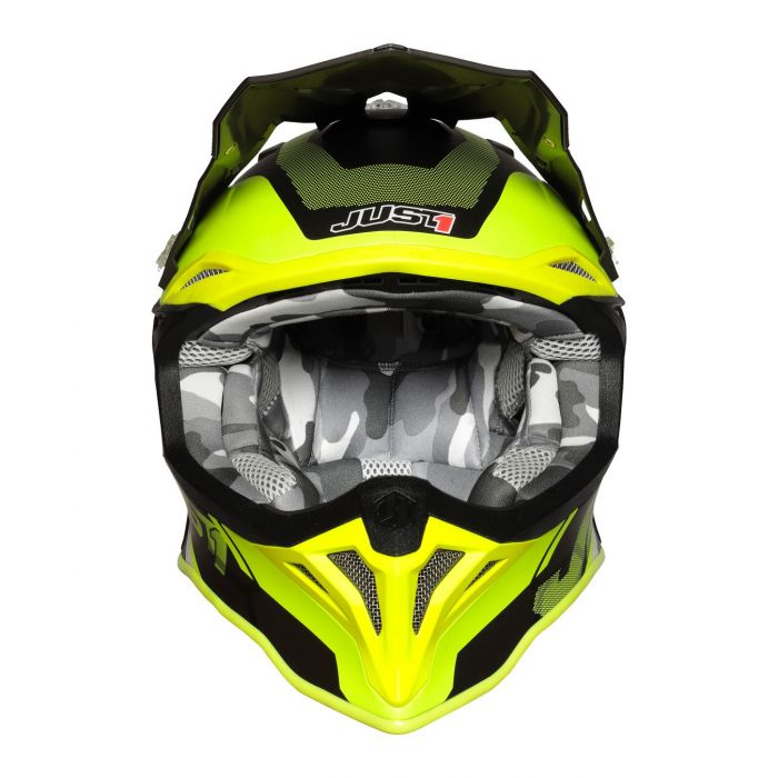 Casco Off-road / Cross Just1 J39 Reactor Fluo Yellow