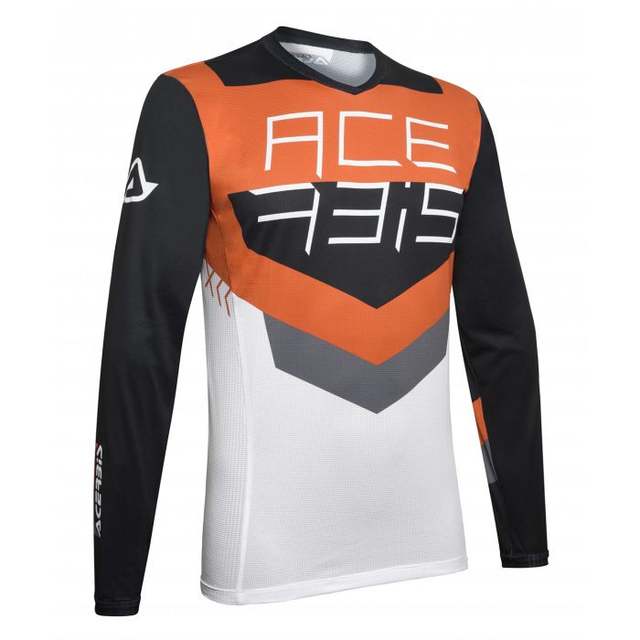 Maglia Mx Track Acerbis Nero/arancio