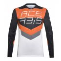 Maglia Mx Track Acerbis Nero/arancio