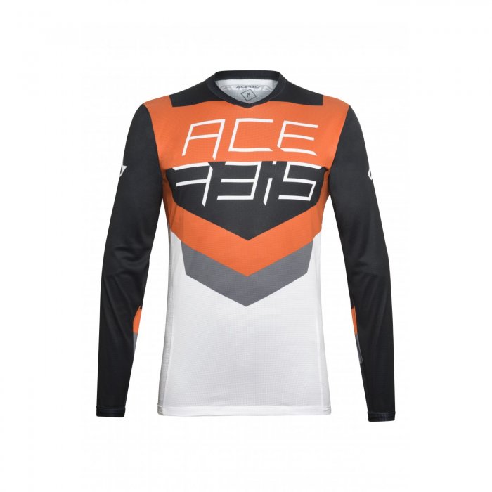 Mx Track Acerbis Jersey Noir/orange
