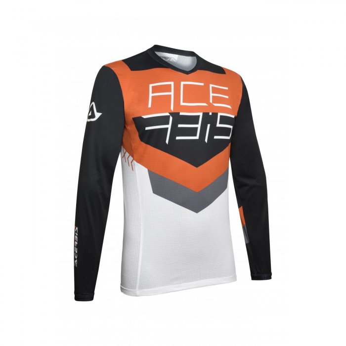 Mx Track Acerbis Trikot Schwarz/Orange