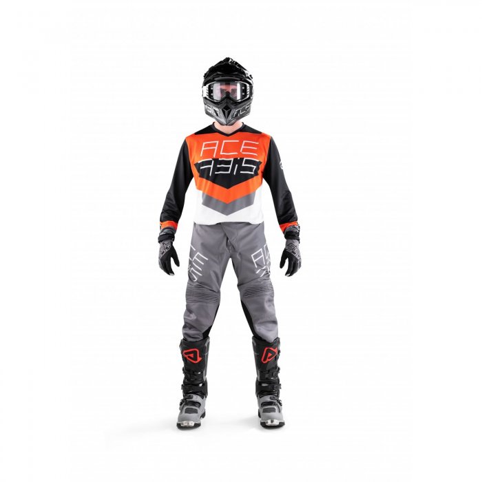 Mx Track Acerbis Jersey Noir/orange