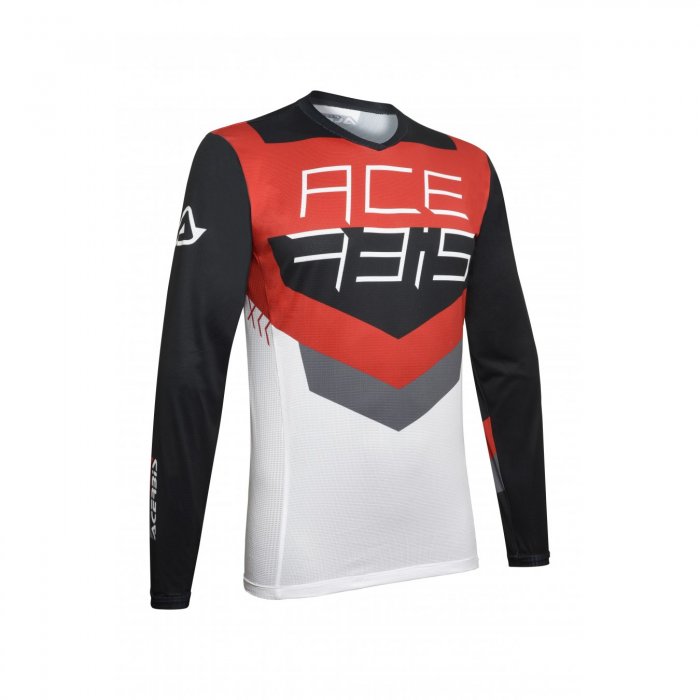 Mx Track Acerbis Trikot Schwarz/Rot