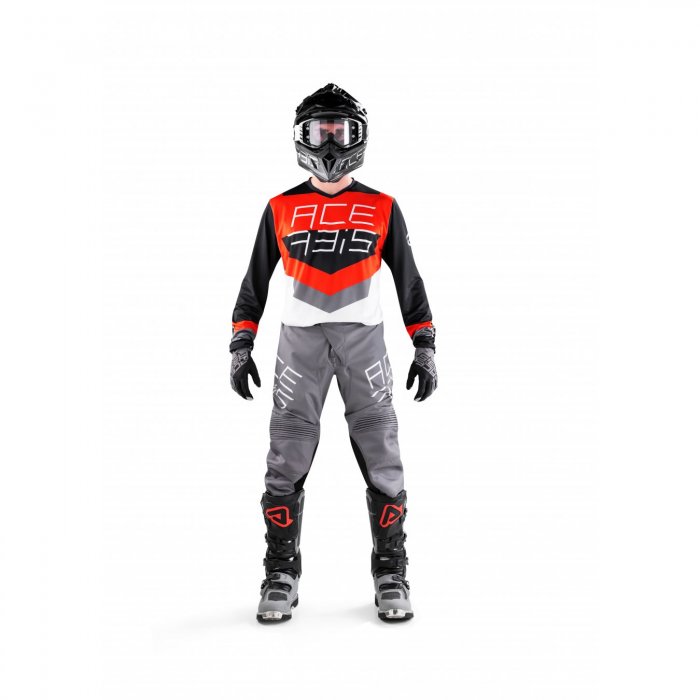 Mx Track Acerbis Maillot Noir/rouge