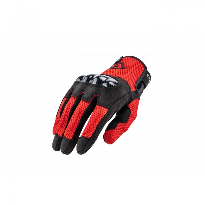 Guantes Ce con Ramsey My Vented Acerbis protecciones rojas