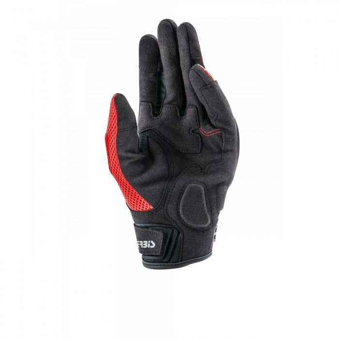 Ce Handschuhe mit Ramsey My Vented Acerbis Protektoren rot