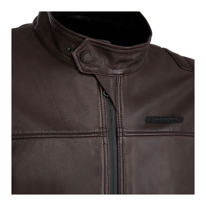 Giacca In Vera Pelle Di Capra Ce Tucano Urbano 8189mf079 Pel 2g Marrone