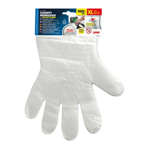 Guanti Monouso In Polietilene Lampa 100pz Cod.71366