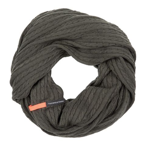 Collare A Tubo Multiuso Tucanourbano Sharpei Treccia Verde Scurso