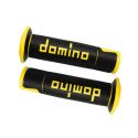 Manopole Domino A450 Scooter/stradali 120mm Nero Giallo