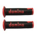 Manopole Domino A450 Scooter/stradali 120mm Nero Rosso