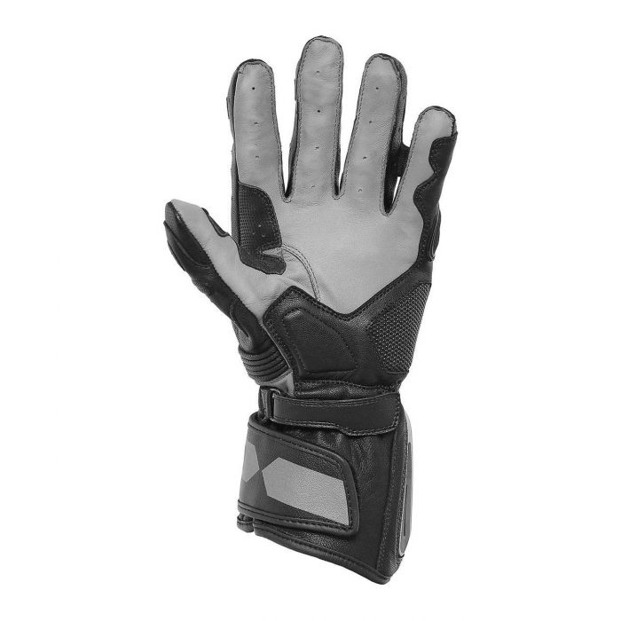 Guanto Sport In Pelle Di Capra E Canguro Ixs Rs-400 Black