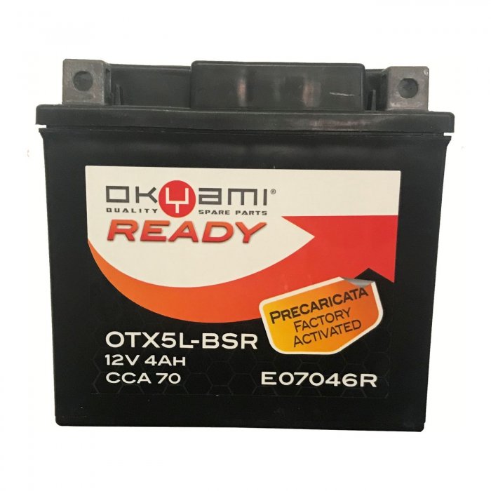 Batteria Okyami Ready Otx5l-bsr Precaricata Sigillata - Pronta All'uso
