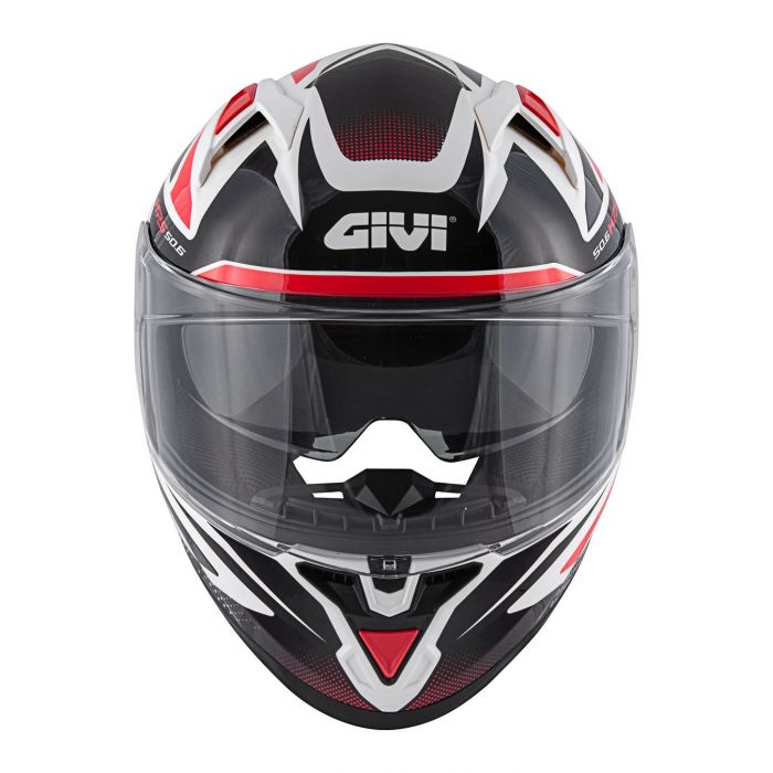 Casco Givi Integrale 50.6f Stoccarda Bianco Rosso Nero
