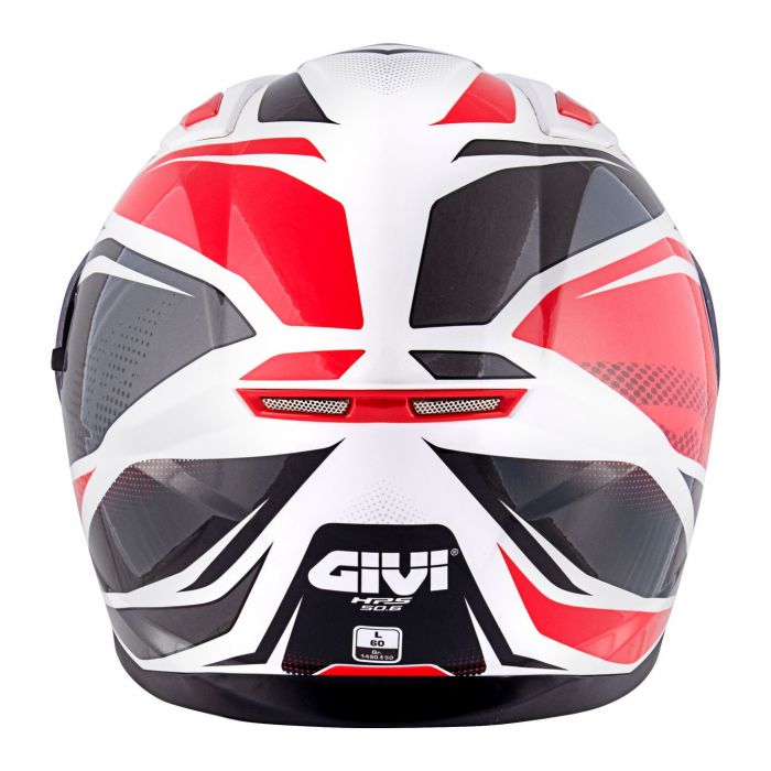 Casco Givi Integrale 50.6f Stoccarda Bianco Rosso Nero