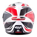 Casco Givi Integrale 50.6f Stoccarda Bianco Rosso Nero